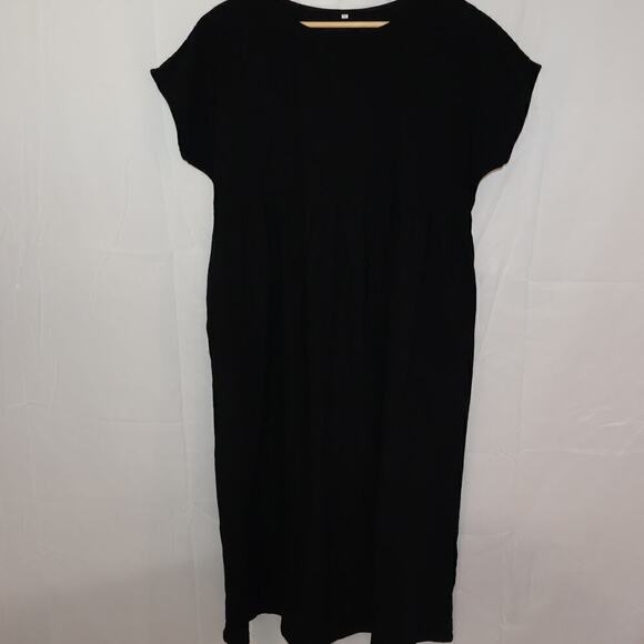 Dress Simple Cotton blend Short Sleeve Women Size XL No Brand Name - Picture 4 of 16